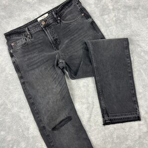 Free People We The Free Boyfriend Jean Faded Black Size 28 Straight Leg